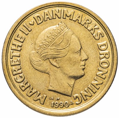 Купить Дания 20 крон (kroner) 1990