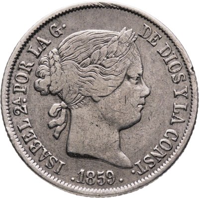 купить Испания 4 реала (reales) 1859
