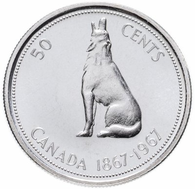 купить Канада 50 центов (cents) 1967 "100 лет Конфедерации Канады"