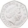 Купить Великобритания 50 пенсов (pence) 2005 "250 лет со дня опубликования Словаря Английского языка Сэмюэла Джонсона"