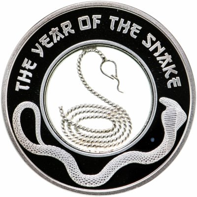 купить Фиджи 1 доллар 2013 "Китайский гороскоп (лунный календарь) - Год змеи" в футляре с сертификатом