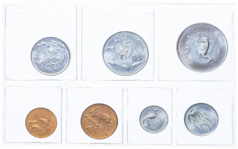 купить ЮАР набор монет 1983 (7 монет в запайке)