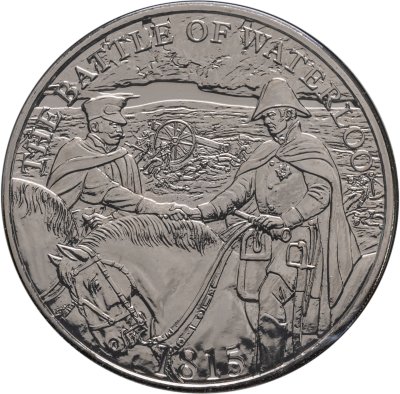 купить Великобритания 5 фунтов 2015 "200 лет Битве при Ватерлоо" в буклете