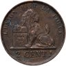 Купить Бельгия 2 сантима (centimes) 1859