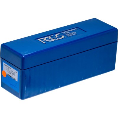 купить Коробка-бокс для хранения монет в слабах грейдинговой компании PCGS на 20 шт, пластик, синияя