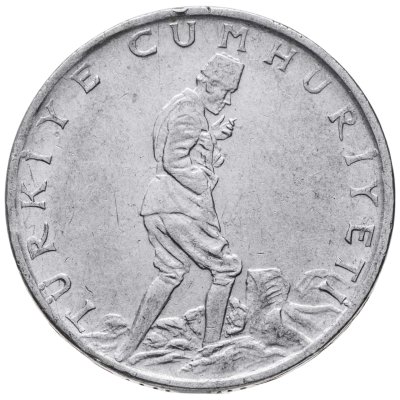 купить Турция 2½ лиры (2,5 лиры) 1969 - 1980, тонкий гурт, случайный год