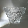 Купить Ваза для фруктов с фигурным бортом, хрусталь, алмазная грань, Россия, 1980-2000 гг.