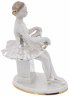 Купить Статуэтка "Сидящая балерина", фарфор, роспись, люстр, Дмитровский фарфоровый завод, автор О.Артамонова, СССР, 1954-1965 гг.