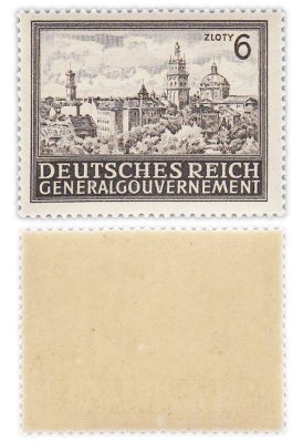 купить Германия, Третий Рейх, генерал-губернаторство Польша 6 злотых 1943 "Здания и архитектура 4-й выпуск"