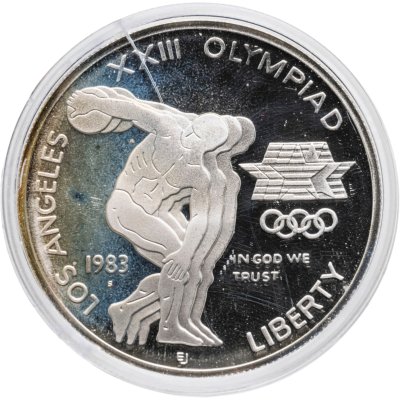 купить США 1 доллар (dollar) 1983 S Proof "XXIII летние Олимпийские Игры - Дискобол"