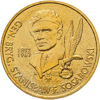 купить Польша 2 злотых (zlote) 2004 "Генерал Станислав Сосабовски (1892-1967)"