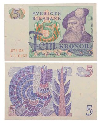 купить Швеция 5 крон 1978 года (Pick 51d)