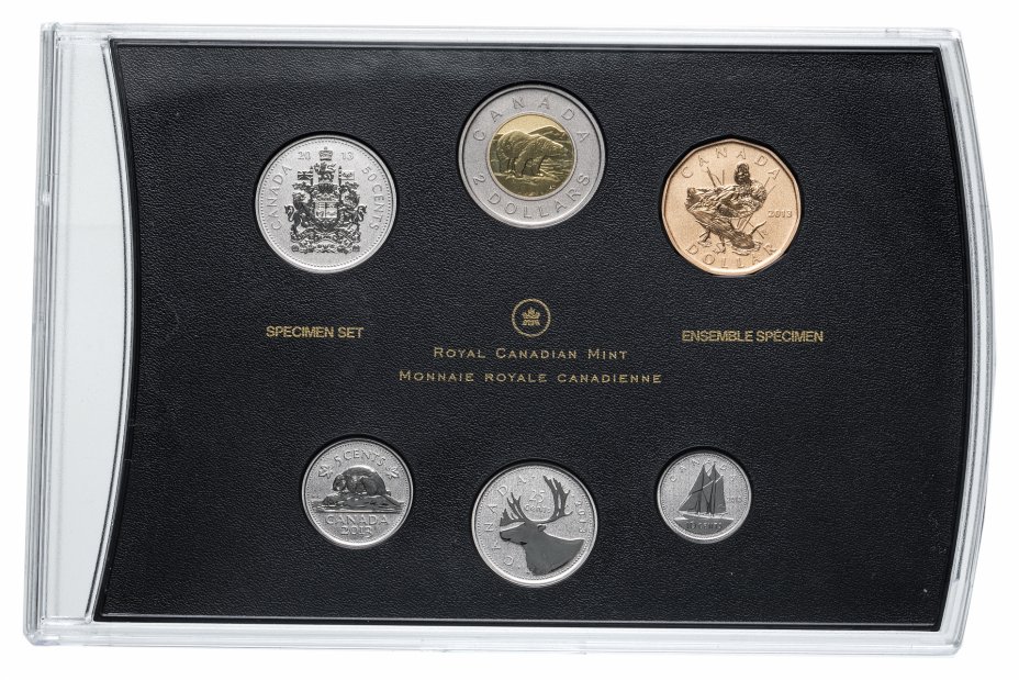 купить Канада набор из 6 монет 2013 "Голубокрылый чирок" в футляре, с сертификатом