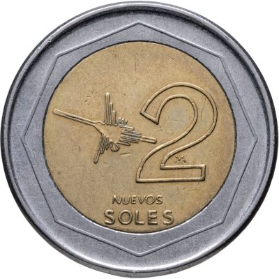купить Перу 2 новых соля (nuevos soles) 2008