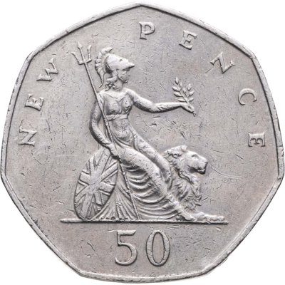 купить Великобритания 50 новых пенсов (new pence) 1979