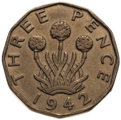 купить Великобритания 3 пенса (pence) 1942