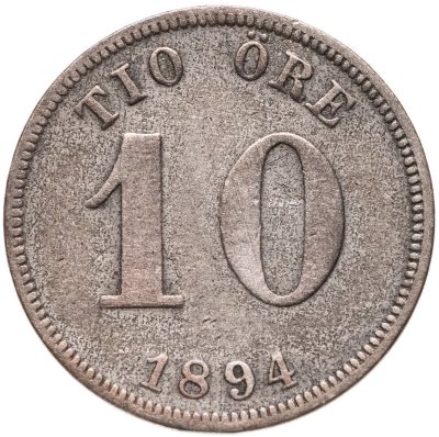 купить Швеция 10 эре (ore) 1894