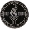 Купить США 50 центов (1/2 доллара, half dollar) 1996 S "XXVI летние Олимпийские Игры, Атланта 1996 - Плавание" в слабе Монетник.ру PF65