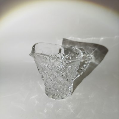 купить Молочник с геометрическим декором, хрусталь, СССР, 1980-1990 гг.