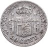 Купить Испания 50 сентимо 1892 Альфонс XIII
