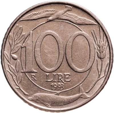 купить Италия 100 лир (lire) 1993