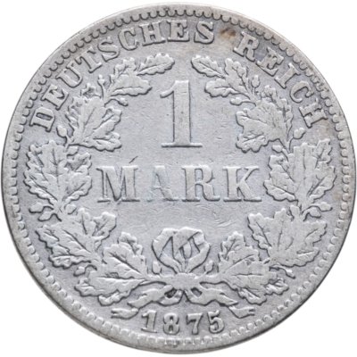 купить Германия 1 марка 1875 Знак монетного двора: "C" - Франкфурт-на-Майне