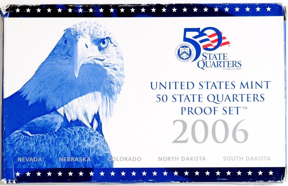 купить Годовой набор квотеров США 2006 "Штаты" (5 монет)  Proof