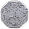Купить Германия (Нюрнберг) нотгельд  20 пфеннигов 1919 в слабе ННР MS65