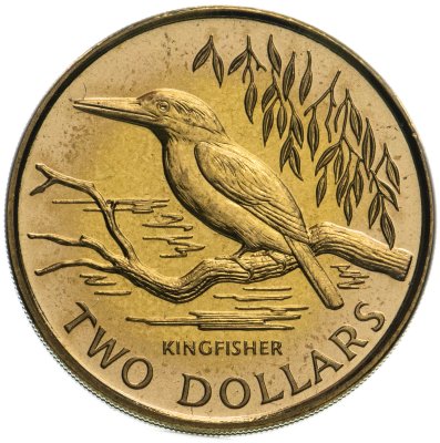 купить Новая Зеландия 2 доллара 1993 "Священная альциона"