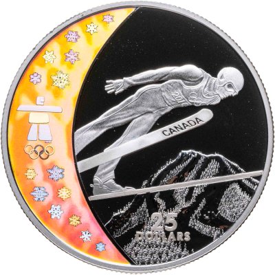купить Канада 25 долларов 2009 «XXI зимние Олимпийские Игры, Ванкувер 2010 - Прыжки на лыжах с трамплина»