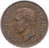 Купить Великобритания 1/2 пенни (penny) 1949-1952 Георг VI без надписи IND IMP, случайная дата