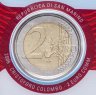 Купить Сан-Марино 2 евро 2006 "Христофор Колумб", в буклете
