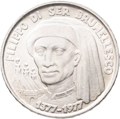 купить Сан-Марино 1000 лир (lire) 1977 600 лет со дня рождения Филиппо Брунеллески