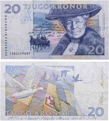 купить Швеция 20 крон 1991-2003 (Pick 61)