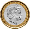 Купить Гибралтар 2 фунта (pounds) 2015 "50-я годовщина со дня смерти Уинстона Черчилля / Идёмте же, идёмте вперёд единой силой "