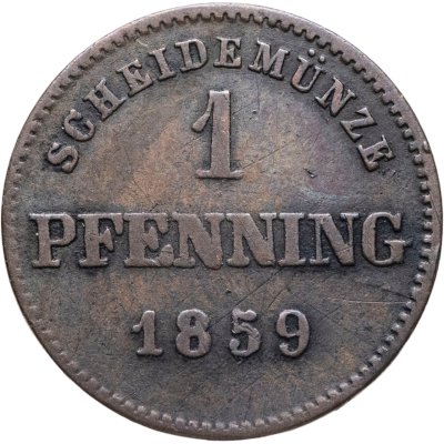 купить Бавария 1 пфенниг 1859