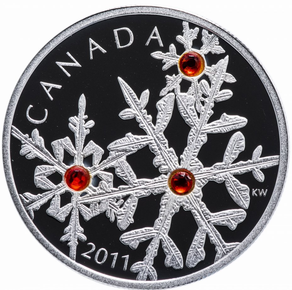 купить Канада 20 долларов 2011 "Снежинка гиацинт", в коробке с сертификатом