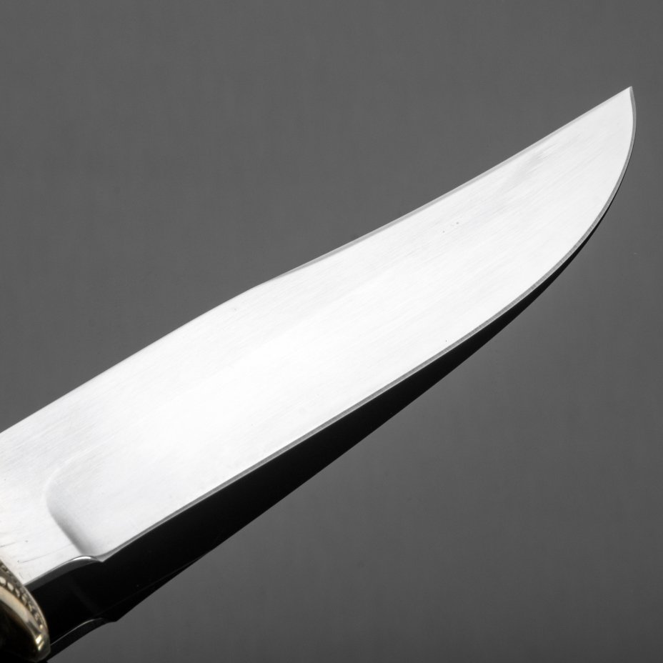 Нож из кованой стали 95х18 «Мангуст» , рукоять литье мельхиор, венге ...