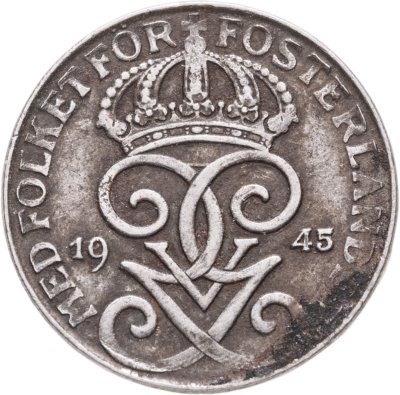 купить Швеция 1 эре (ore) 1945