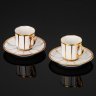 Купить Набор из двух кофейных пар, фирма "Raynaud & Cie" (Limoges), фарфор, золочение, Франция, 1920-1940 гг.