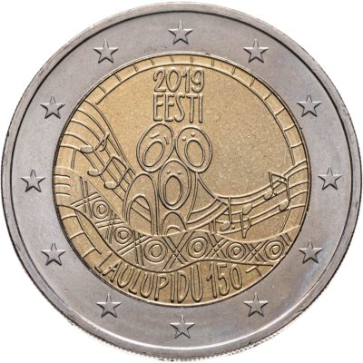 купить Эстония 2 евро (euro) 2019 150 лет первому Эстонскому празднику песни