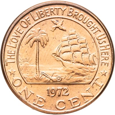 купить Либерия 1 цент (cent) 1972