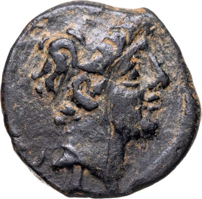 купить Государство Селевкидов, Антиох IX Кизикский, 116-95 годы до Р.Х., АЕ19. сын Клеопатры Тея (пучок молний)