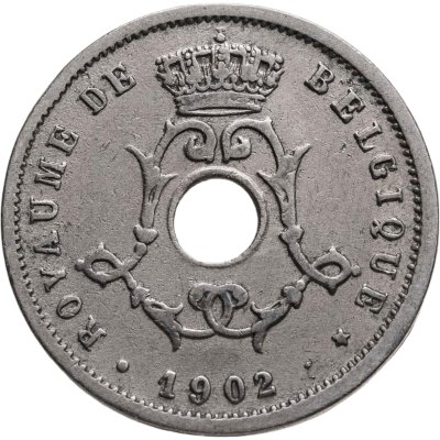 купить Бельгия 5 сантимов (centimes) 1902 Надпись на французском - 'BELGIQUE'