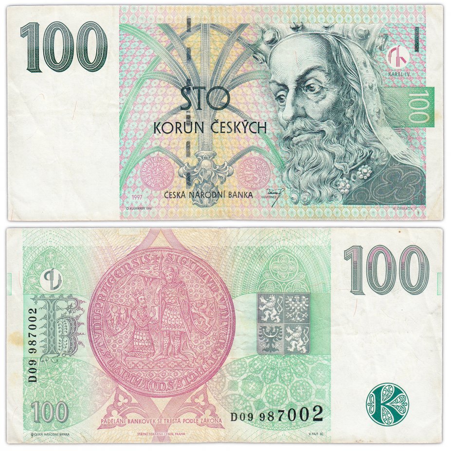 купить Чехия 100 крон 1997 (Pick 18a)