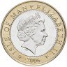 Купить Остров Мэн 2 фунта 2006