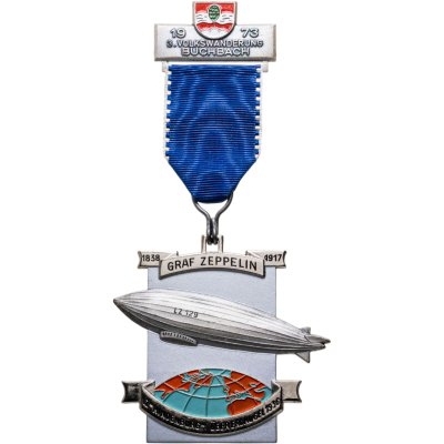 купить Германия медаль "Граф Цеппелин 1838-1917. Дирижабль" 1973