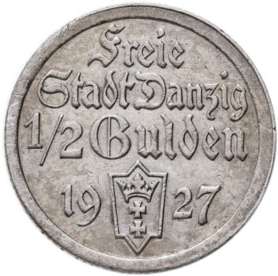 купить Данциг 1/2 гульдена (gulden) 1927