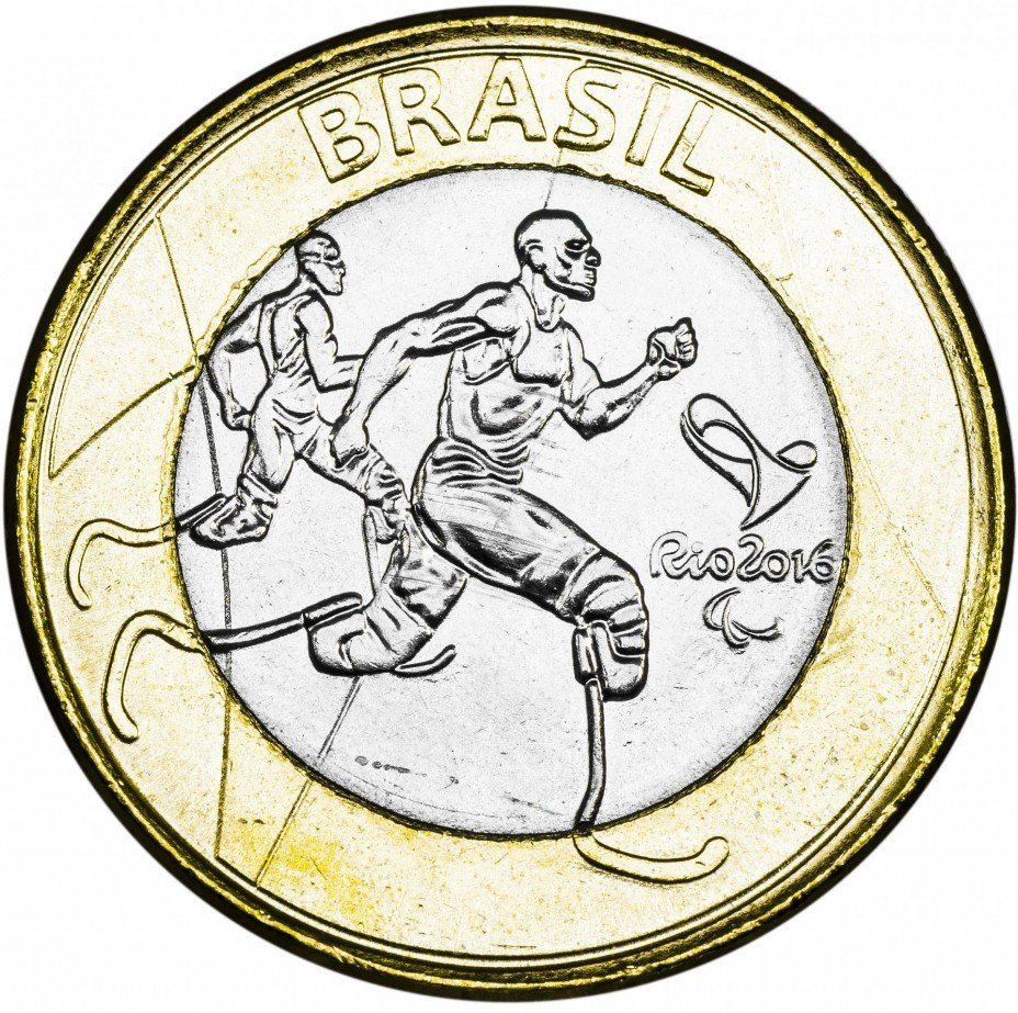 купить Бразилия 1 реал 2015 Паралимпиада