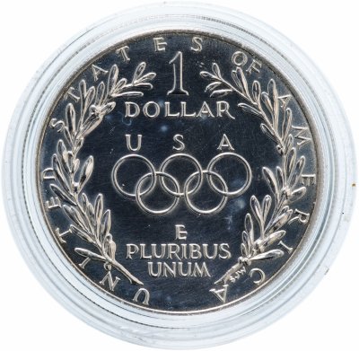 купить США 1 доллар (dollar) 1988 D "Олимпийский огонь"